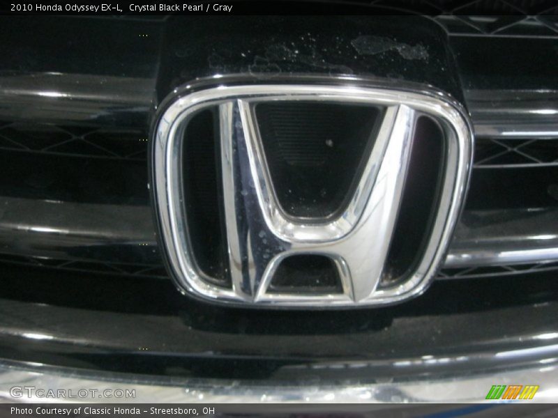 Crystal Black Pearl / Gray 2010 Honda Odyssey EX-L
