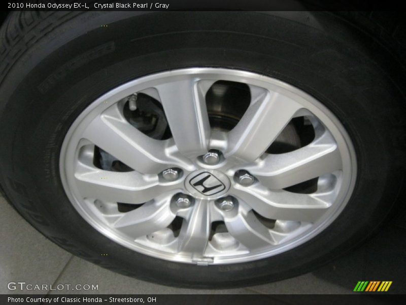 Crystal Black Pearl / Gray 2010 Honda Odyssey EX-L