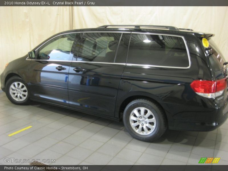 Crystal Black Pearl / Gray 2010 Honda Odyssey EX-L