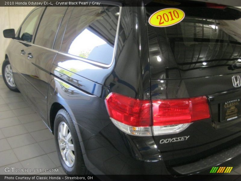 Crystal Black Pearl / Gray 2010 Honda Odyssey EX-L