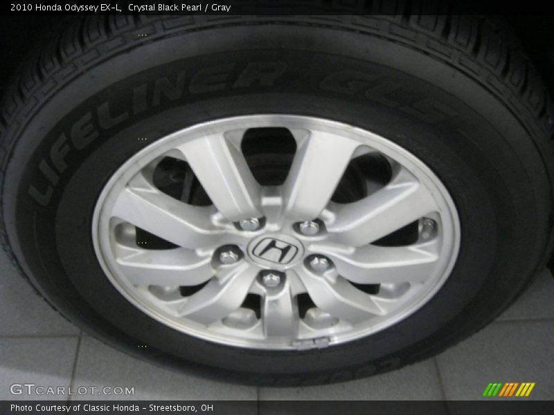 Crystal Black Pearl / Gray 2010 Honda Odyssey EX-L