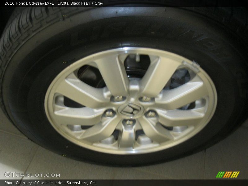 Crystal Black Pearl / Gray 2010 Honda Odyssey EX-L