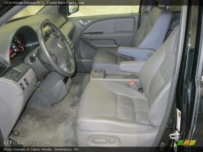 Crystal Black Pearl / Gray 2010 Honda Odyssey EX-L