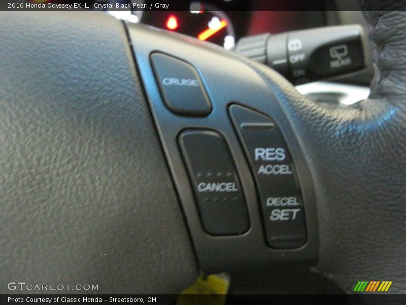 Crystal Black Pearl / Gray 2010 Honda Odyssey EX-L
