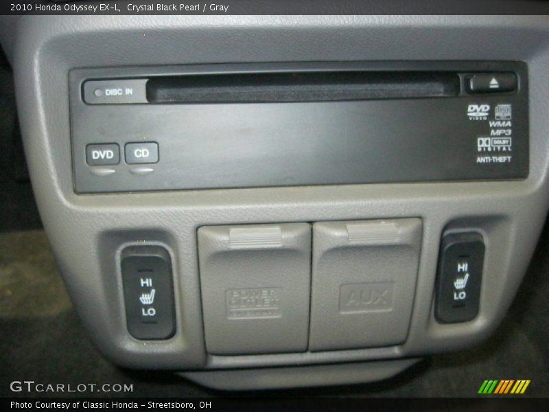 Crystal Black Pearl / Gray 2010 Honda Odyssey EX-L