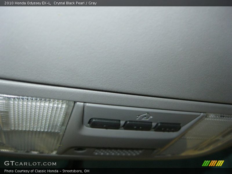 Crystal Black Pearl / Gray 2010 Honda Odyssey EX-L