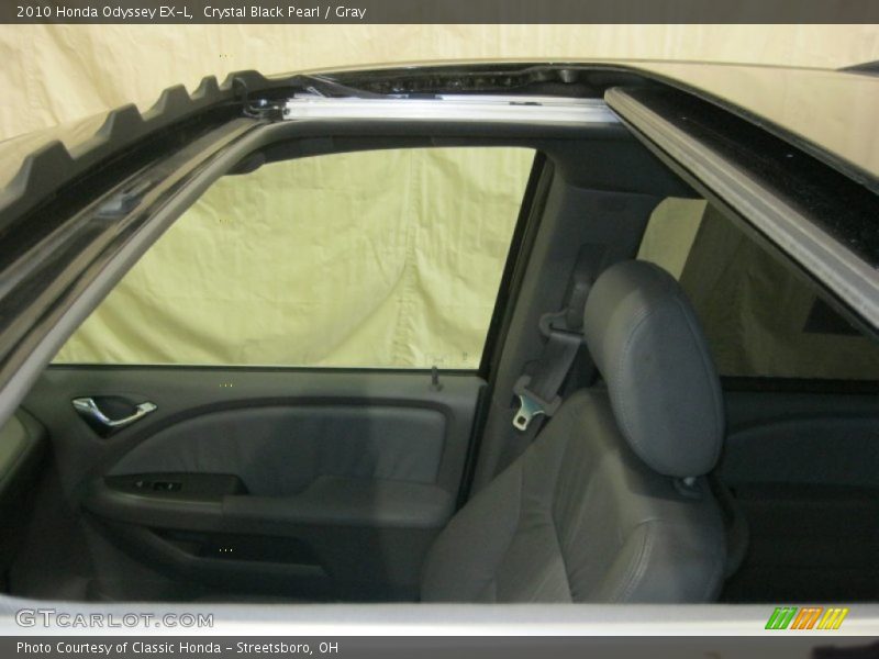 Crystal Black Pearl / Gray 2010 Honda Odyssey EX-L