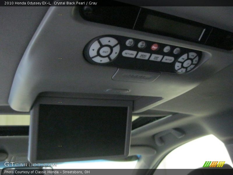 Crystal Black Pearl / Gray 2010 Honda Odyssey EX-L