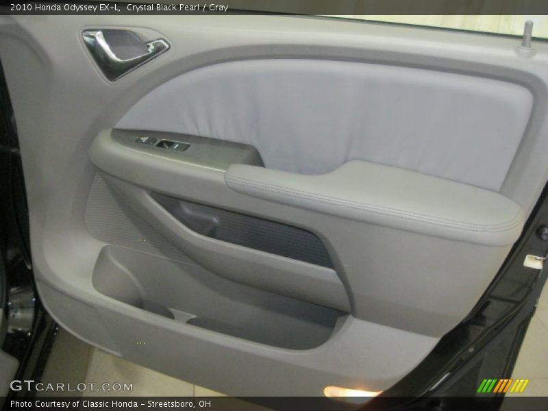 Crystal Black Pearl / Gray 2010 Honda Odyssey EX-L
