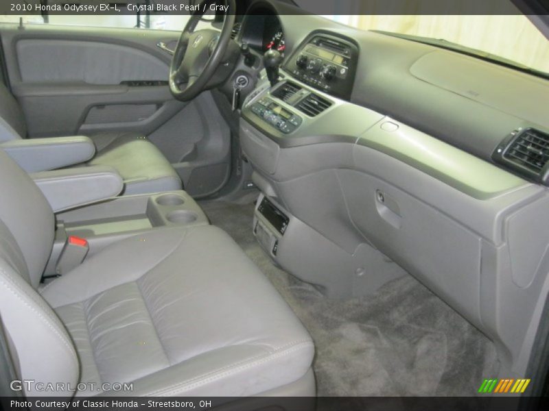 Crystal Black Pearl / Gray 2010 Honda Odyssey EX-L