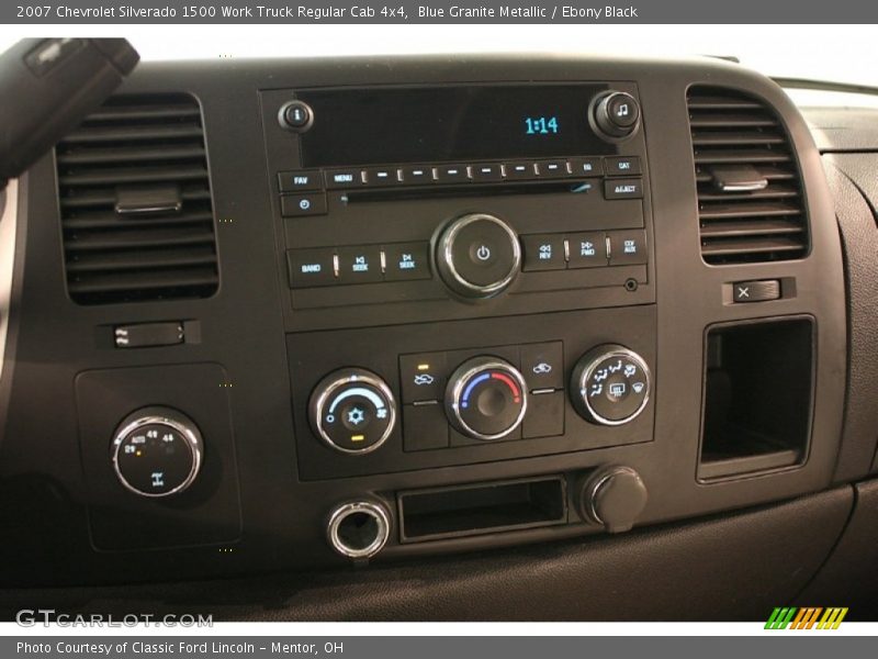 Blue Granite Metallic / Ebony Black 2007 Chevrolet Silverado 1500 Work Truck Regular Cab 4x4