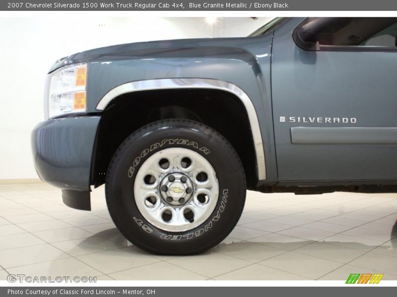 Blue Granite Metallic / Ebony Black 2007 Chevrolet Silverado 1500 Work Truck Regular Cab 4x4