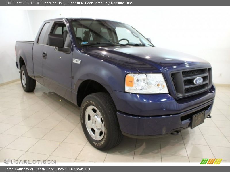 Dark Blue Pearl Metallic / Medium Flint 2007 Ford F150 STX SuperCab 4x4