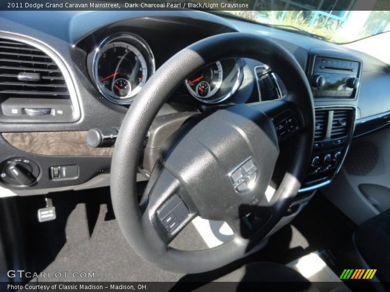 Dark Charcoal Pearl / Black/Light Graystone 2011 Dodge Grand Caravan Mainstreet