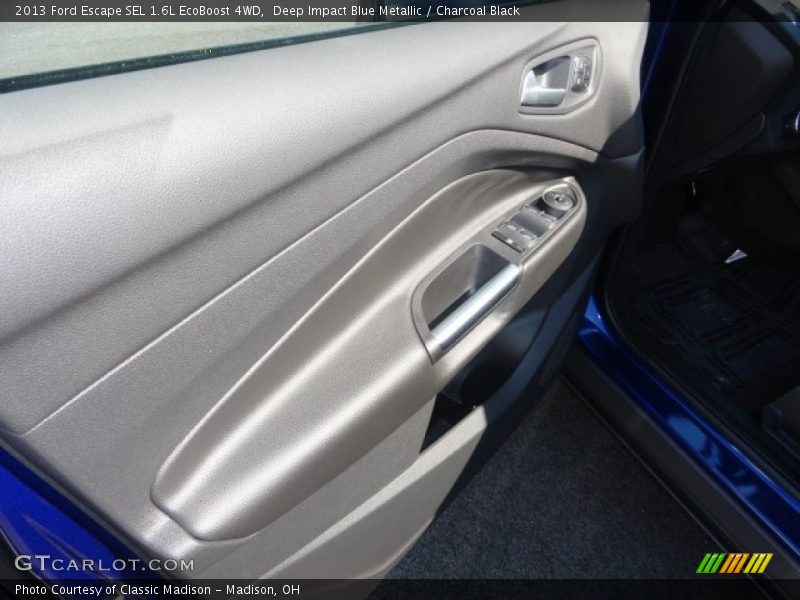 Deep Impact Blue Metallic / Charcoal Black 2013 Ford Escape SEL 1.6L EcoBoost 4WD