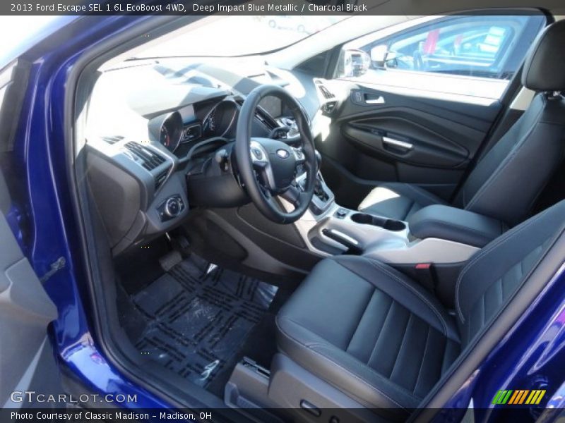  2013 Escape SEL 1.6L EcoBoost 4WD Charcoal Black Interior