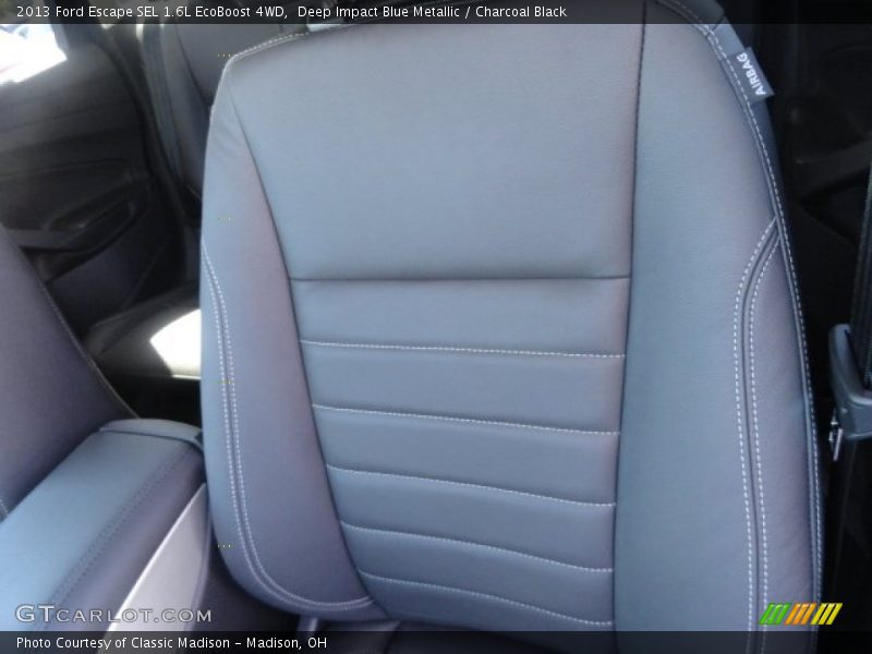Deep Impact Blue Metallic / Charcoal Black 2013 Ford Escape SEL 1.6L EcoBoost 4WD
