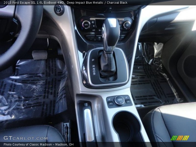 Deep Impact Blue Metallic / Charcoal Black 2013 Ford Escape SEL 1.6L EcoBoost 4WD