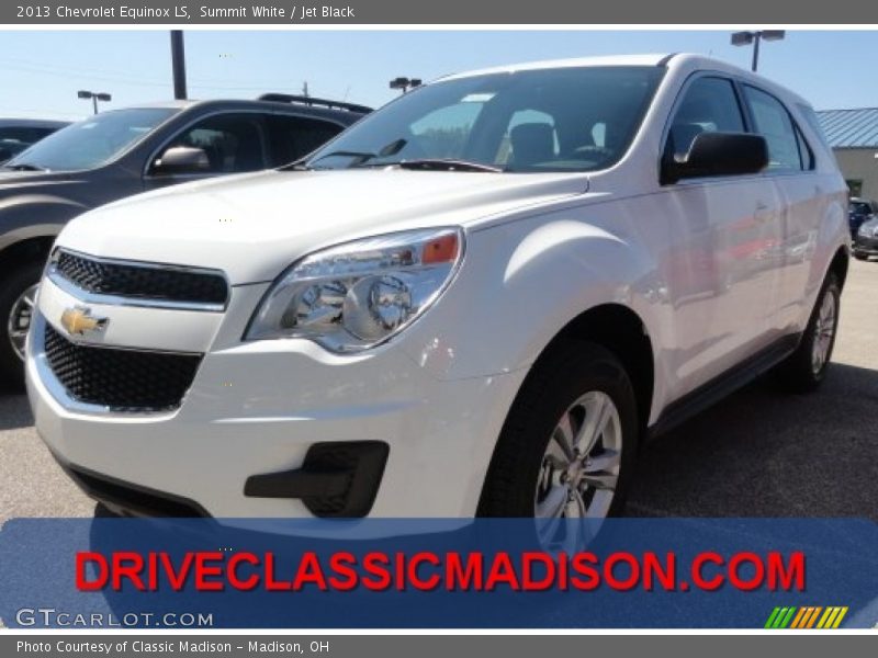 Summit White / Jet Black 2013 Chevrolet Equinox LS