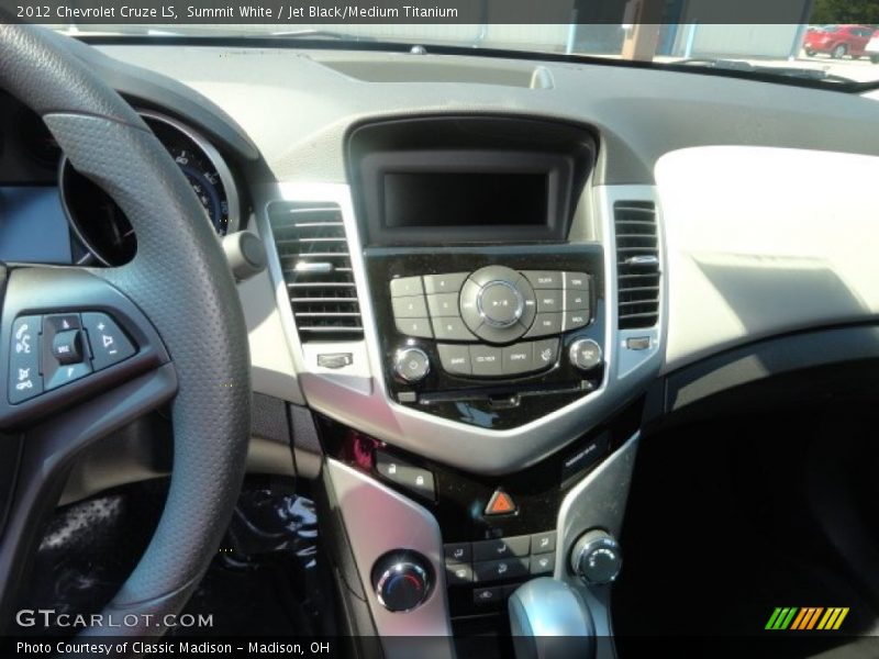 Summit White / Jet Black/Medium Titanium 2012 Chevrolet Cruze LS