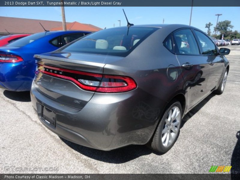 Tungsten Metallic / Black/Light Diesel Gray 2013 Dodge Dart SXT