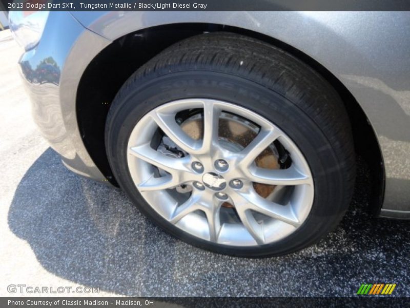 Tungsten Metallic / Black/Light Diesel Gray 2013 Dodge Dart SXT