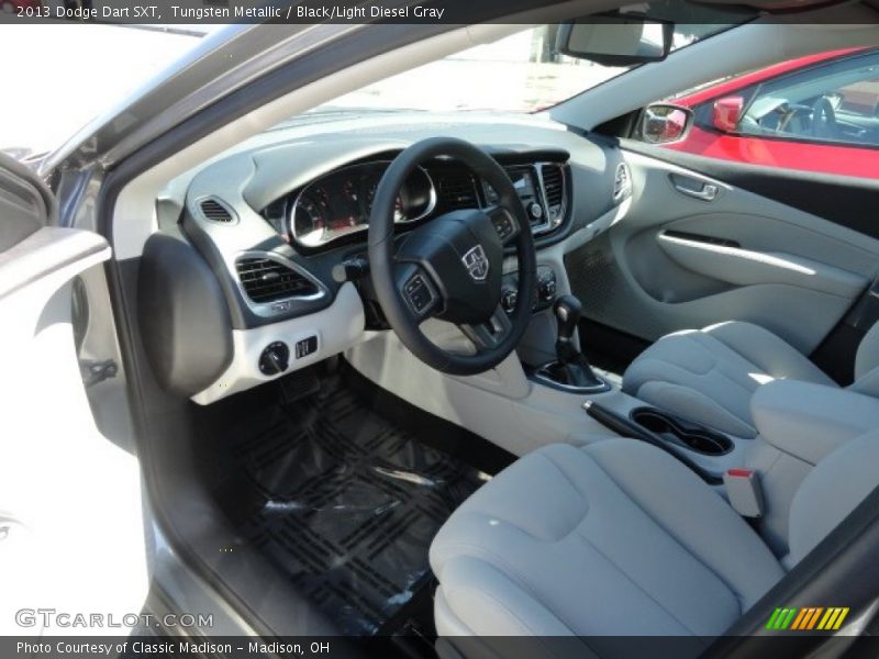Tungsten Metallic / Black/Light Diesel Gray 2013 Dodge Dart SXT