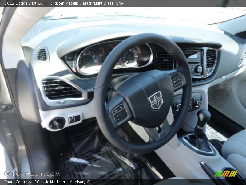 Tungsten Metallic / Black/Light Diesel Gray 2013 Dodge Dart SXT