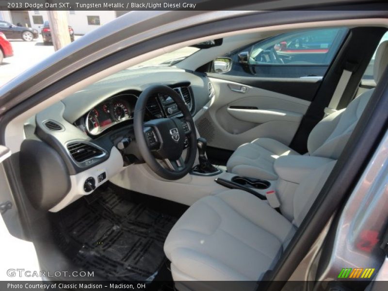 Tungsten Metallic / Black/Light Diesel Gray 2013 Dodge Dart SXT
