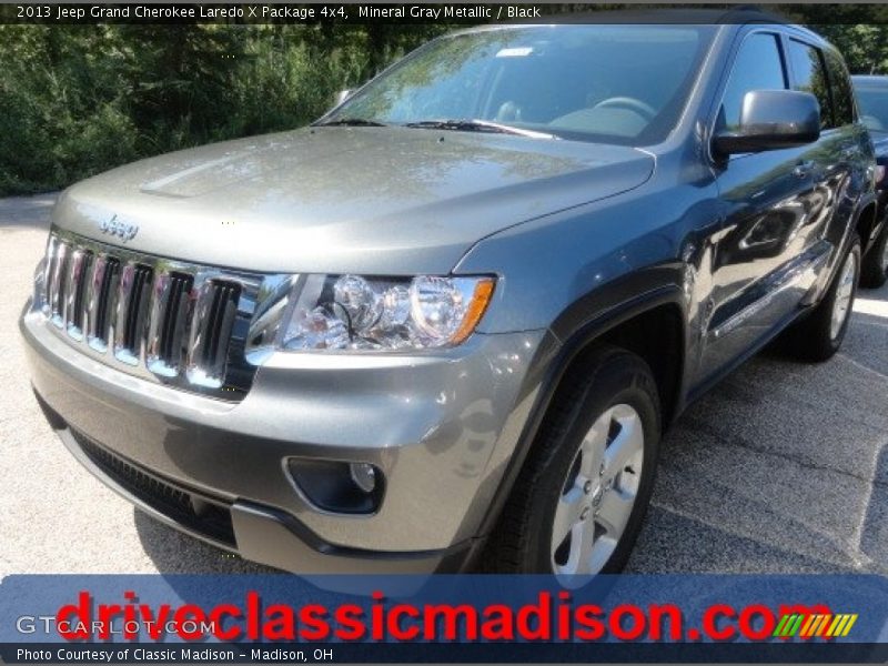 Mineral Gray Metallic / Black 2013 Jeep Grand Cherokee Laredo X Package 4x4