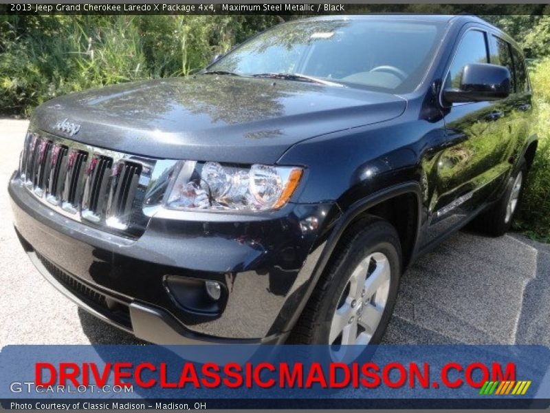 Maximum Steel Metallic / Black 2013 Jeep Grand Cherokee Laredo X Package 4x4