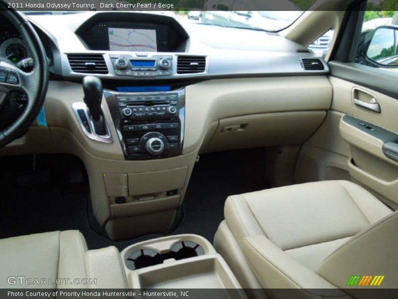 Dark Cherry Pearl / Beige 2011 Honda Odyssey Touring