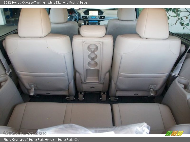 White Diamond Pearl / Beige 2012 Honda Odyssey Touring