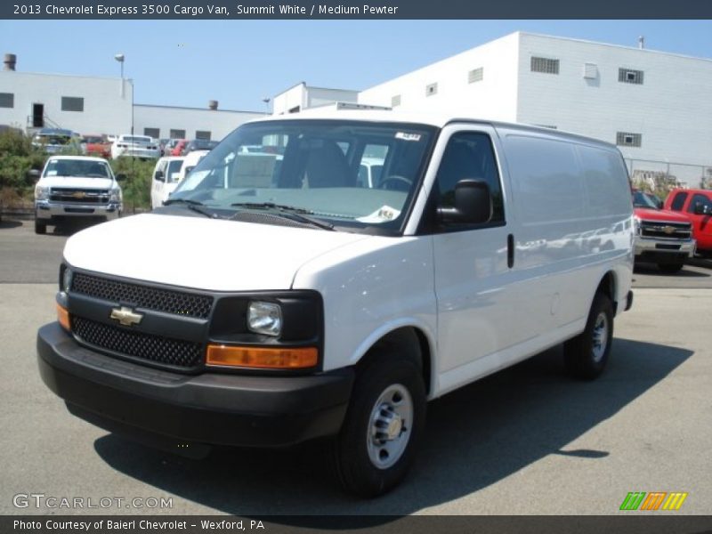 Summit White / Medium Pewter 2013 Chevrolet Express 3500 Cargo Van