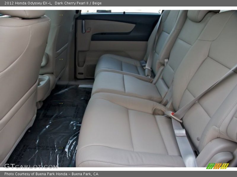 Dark Cherry Pearl II / Beige 2012 Honda Odyssey EX-L