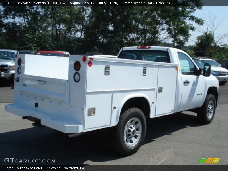 Summit White / Dark Titanium 2012 Chevrolet Silverado 3500HD WT Regular Cab 4x4 Utility Truck