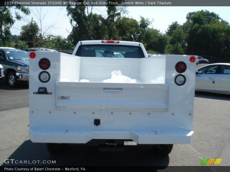 Summit White / Dark Titanium 2012 Chevrolet Silverado 3500HD WT Regular Cab 4x4 Utility Truck