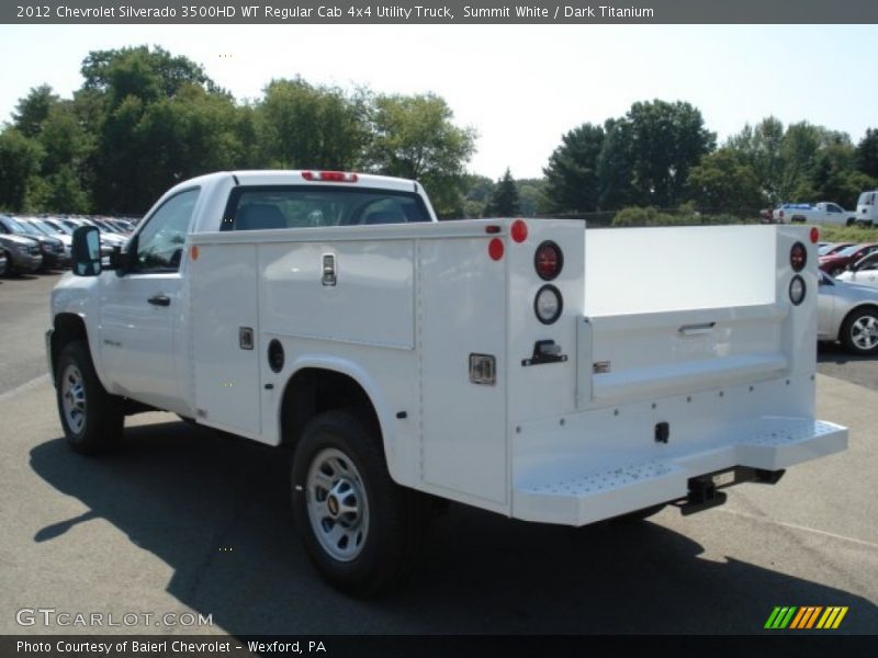 Summit White / Dark Titanium 2012 Chevrolet Silverado 3500HD WT Regular Cab 4x4 Utility Truck
