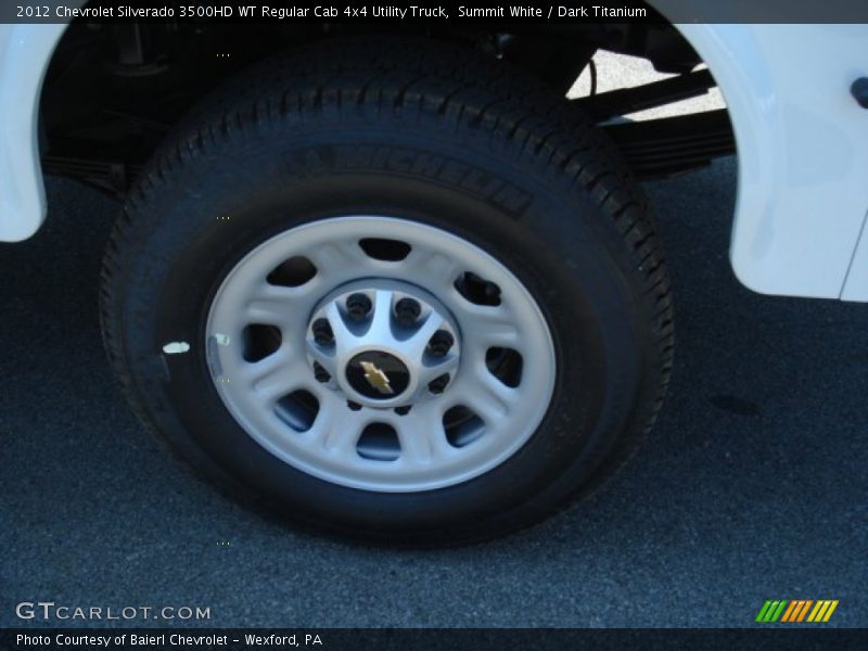 Summit White / Dark Titanium 2012 Chevrolet Silverado 3500HD WT Regular Cab 4x4 Utility Truck