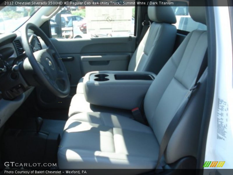 Summit White / Dark Titanium 2012 Chevrolet Silverado 3500HD WT Regular Cab 4x4 Utility Truck