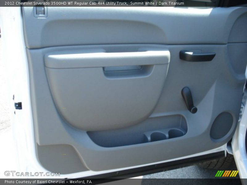 Summit White / Dark Titanium 2012 Chevrolet Silverado 3500HD WT Regular Cab 4x4 Utility Truck