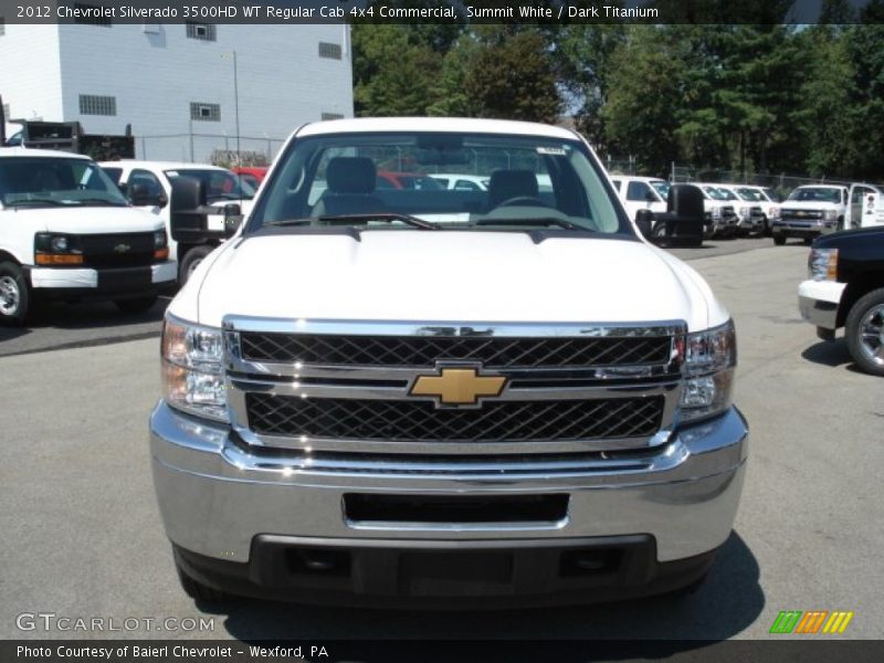 Summit White / Dark Titanium 2012 Chevrolet Silverado 3500HD WT Regular Cab 4x4 Commercial