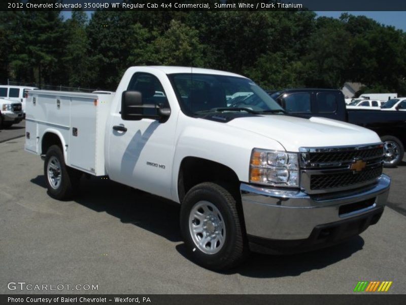 Front 3/4 View of 2012 Silverado 3500HD WT Regular Cab 4x4 Commercial