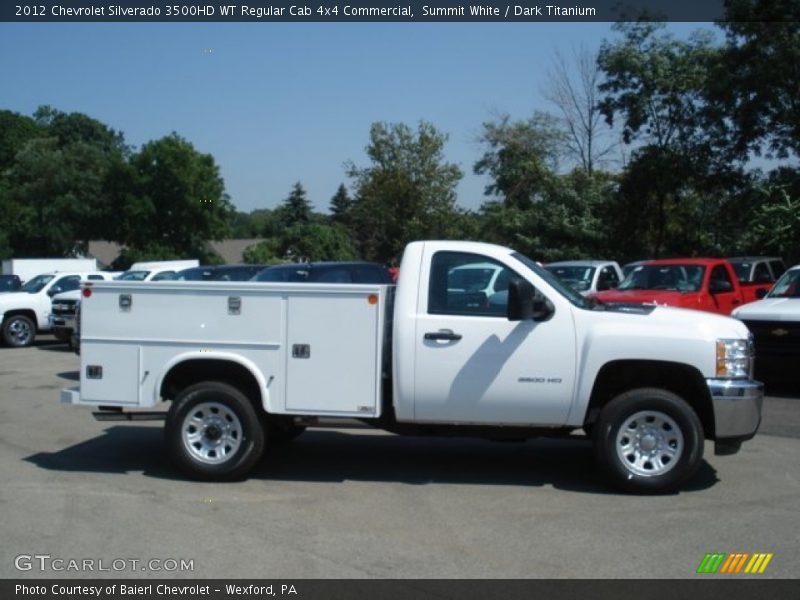  2012 Silverado 3500HD WT Regular Cab 4x4 Commercial Summit White