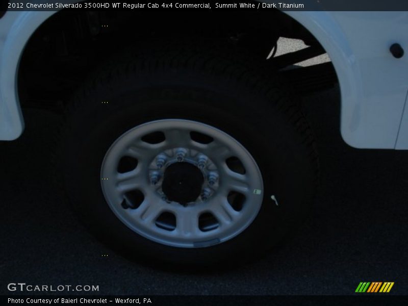 Summit White / Dark Titanium 2012 Chevrolet Silverado 3500HD WT Regular Cab 4x4 Commercial