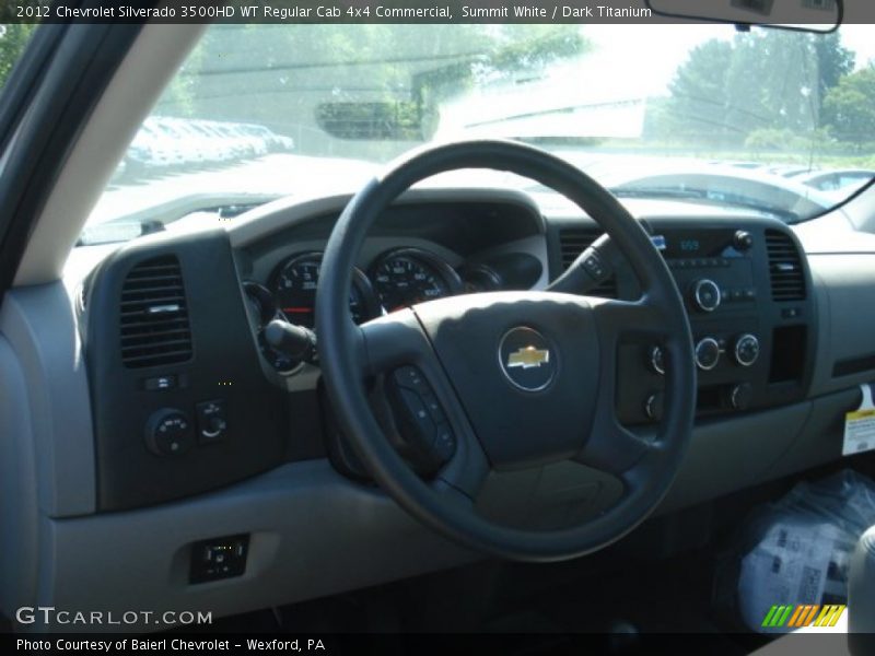 Summit White / Dark Titanium 2012 Chevrolet Silverado 3500HD WT Regular Cab 4x4 Commercial