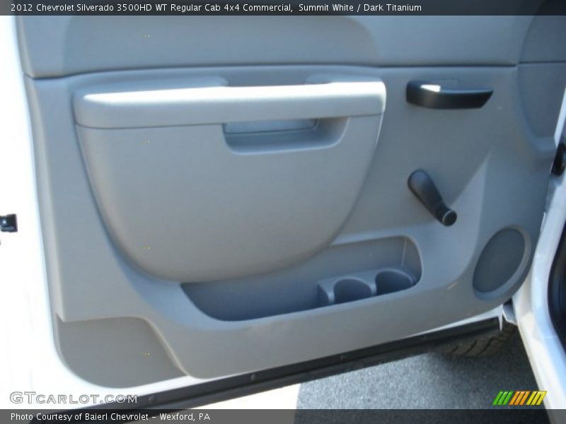 Summit White / Dark Titanium 2012 Chevrolet Silverado 3500HD WT Regular Cab 4x4 Commercial