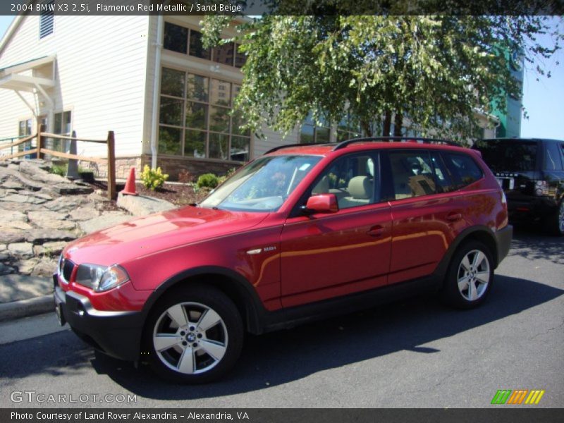 Flamenco Red Metallic / Sand Beige 2004 BMW X3 2.5i