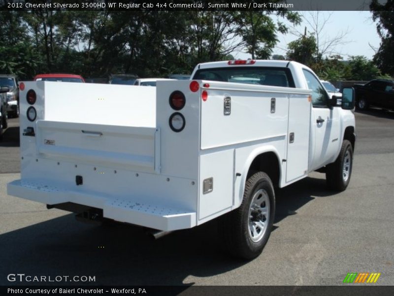 Summit White / Dark Titanium 2012 Chevrolet Silverado 3500HD WT Regular Cab 4x4 Commercial