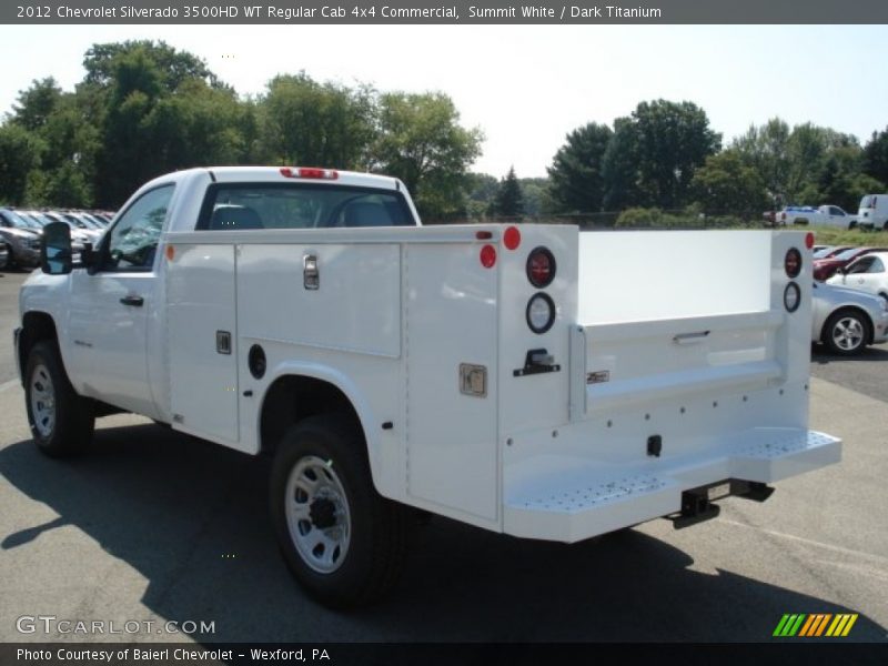 Summit White / Dark Titanium 2012 Chevrolet Silverado 3500HD WT Regular Cab 4x4 Commercial